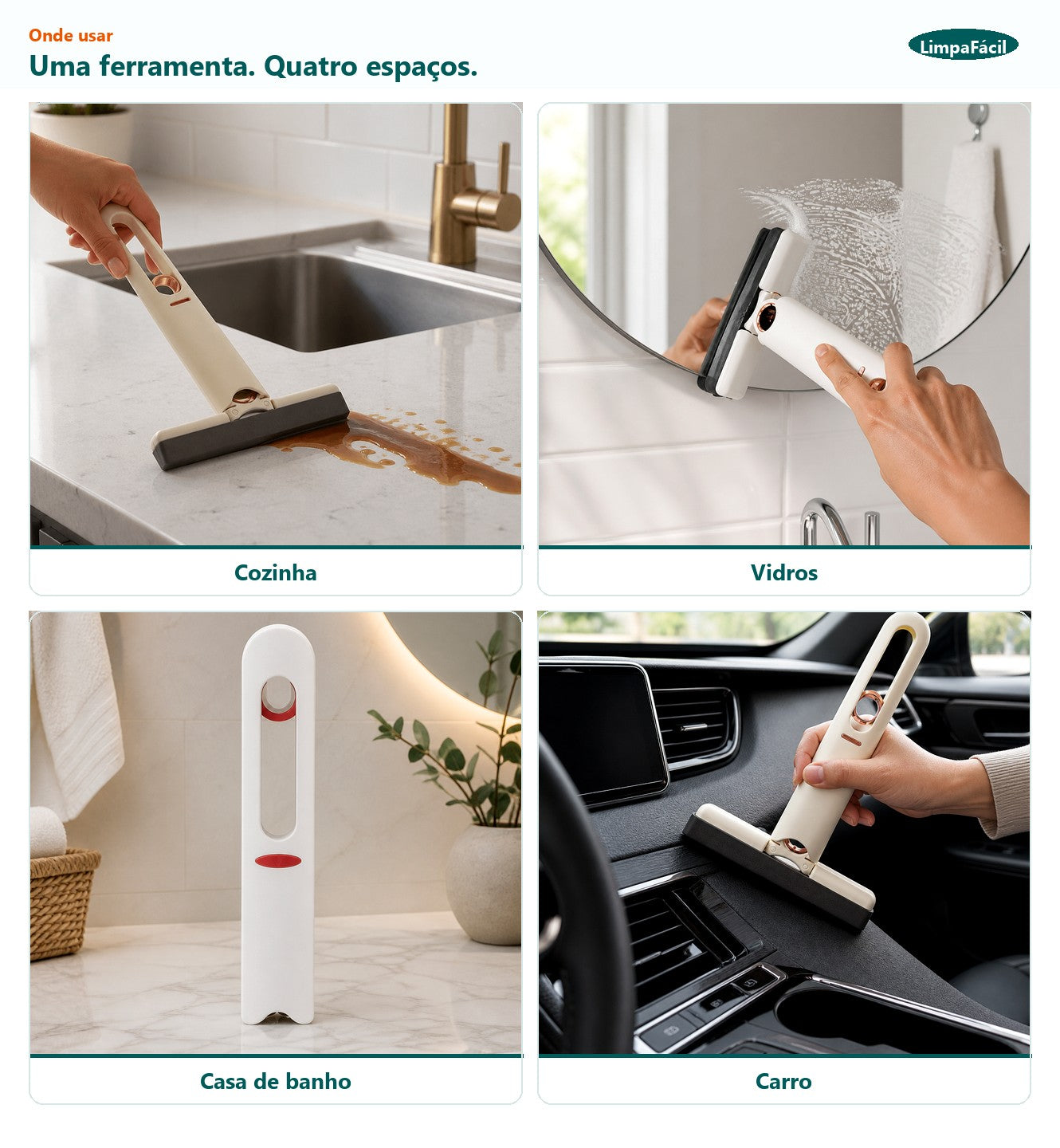 Cozinha · Vidros · Banho · Carro